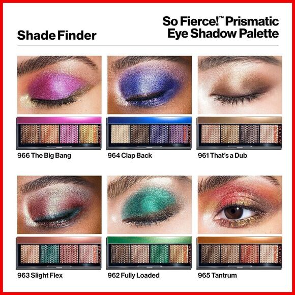 REVLON So Fierce! Prismatic Halo Eye Shadow Quad, 963 Slight Flex, 0.21oz - Picture 3 of 6